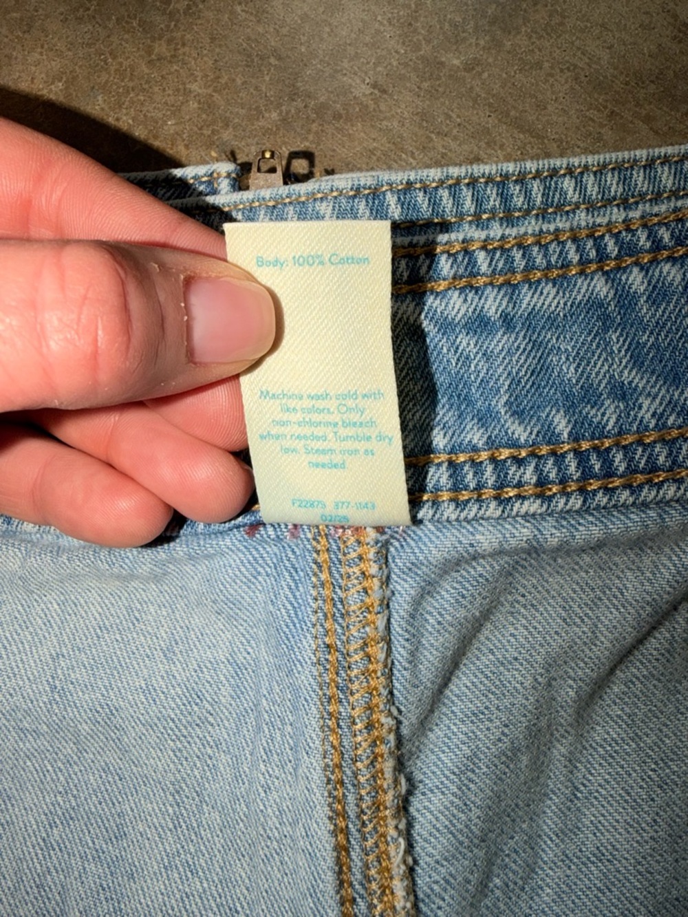 Thereabouts Girls Denim Skort Pleated Light Wash Size 16 NWT - Picture 8 of 8